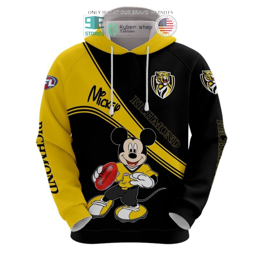 afl richmond football club mickey mouse shirt hoodie 2 17928