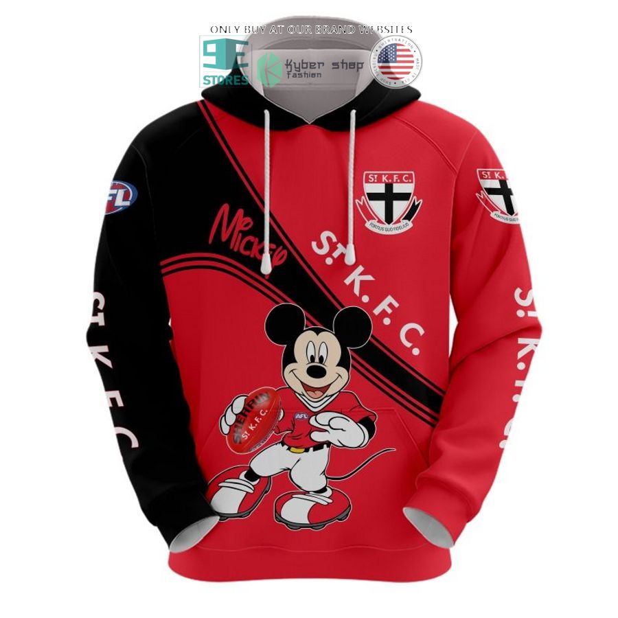 afl st kilda football club mickey mouse shirt hoodie 2 74367