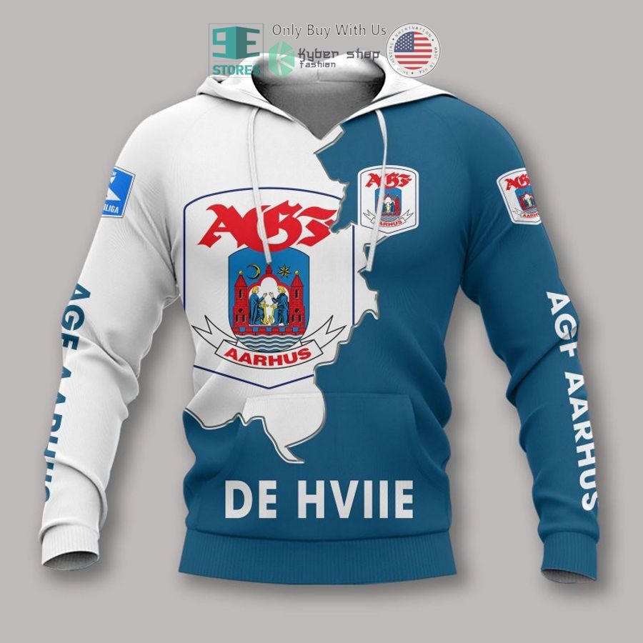 agf aarhus de hviie logo 3d polo shirt hoodie 2 64370