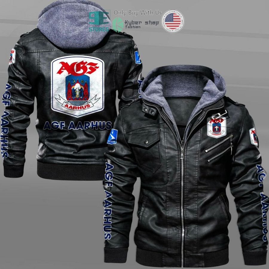 agf fodbold leather jacket 1 12314