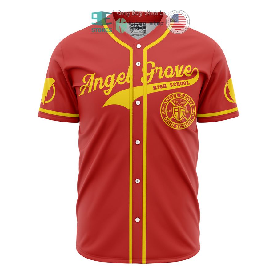 angel grove high school power rangers baseball jersey 2 36936