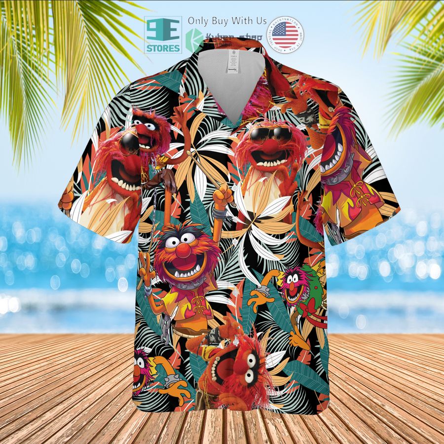 animal muppet tropical hawaiian shirt 1 97240