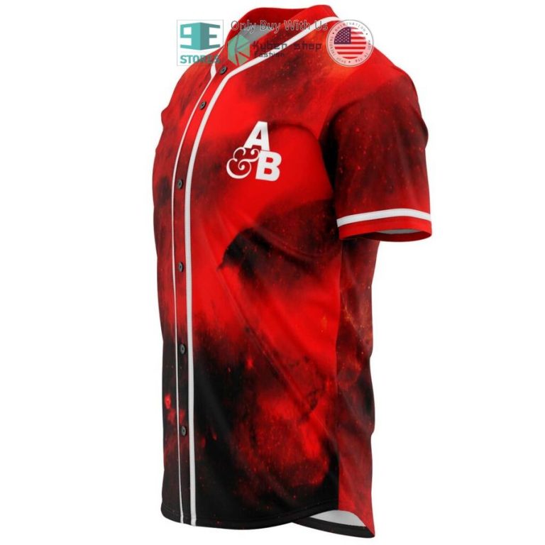 anjunabeat red baseball jersey 2 6007