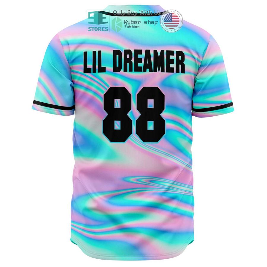 anjunabeats lil dreamer 88 hologram pattern baseball jersey 2 98637