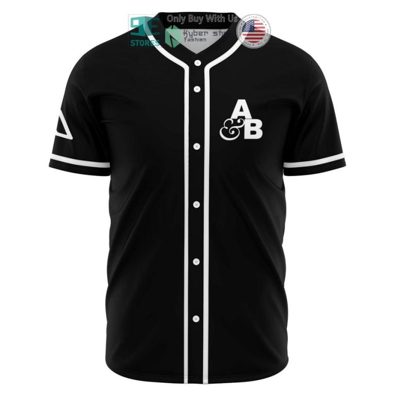 anjunabeats logo black baseball jersey 1 2101