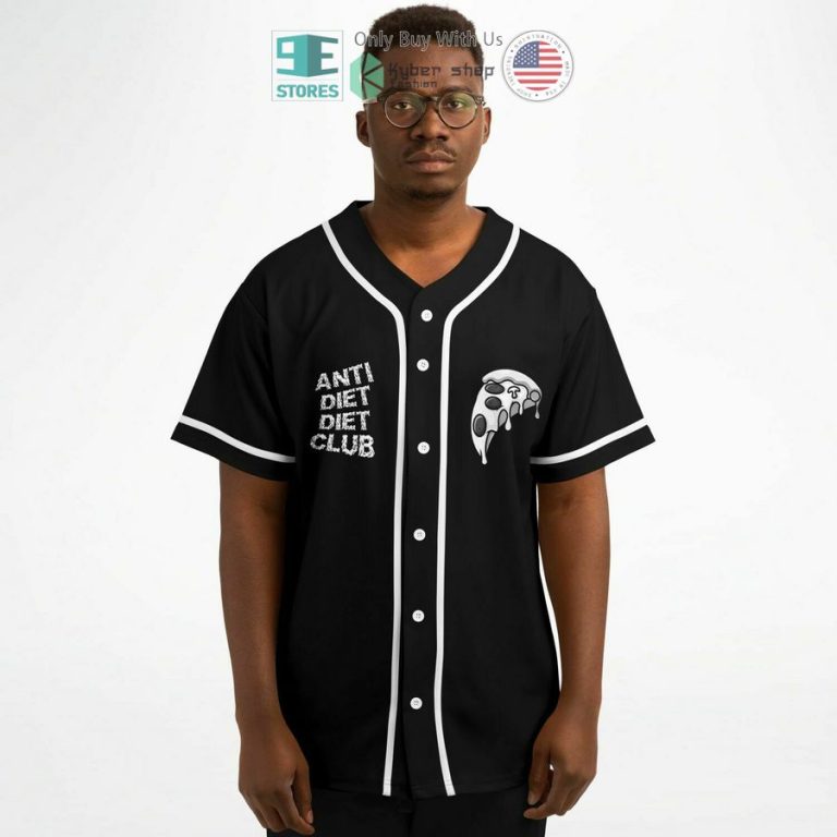 anti diet club black baseball jersey 3 45974