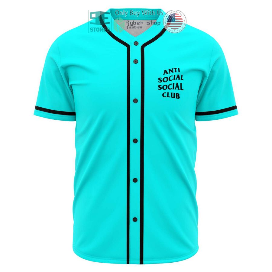 anti social social club cyan baseball jersey 1 3657