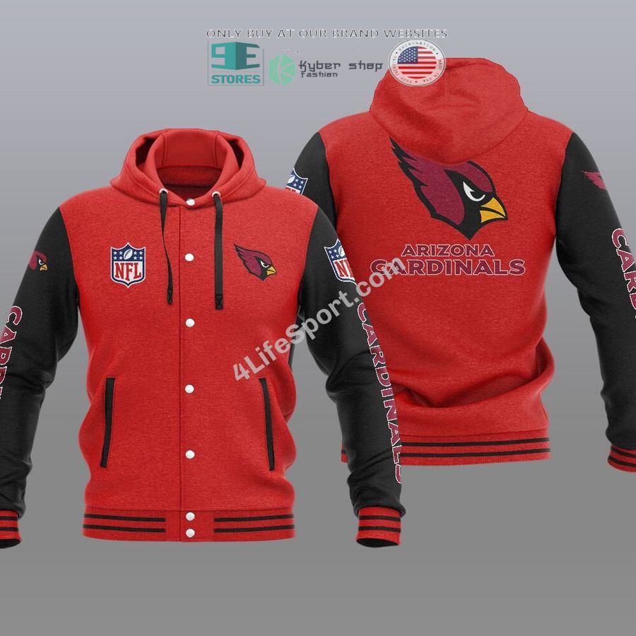 arizona cardinals baseball hoodie jacket 2 90413