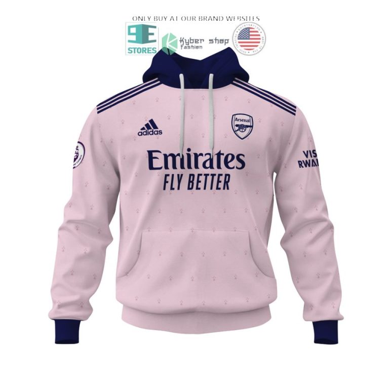 arsenal emirates fly better g jesus 9 visit rwanda pink 3d shirt hoodie 2 75445