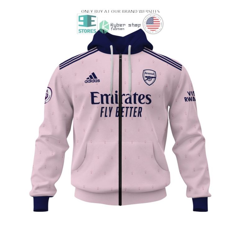 arsenal emirates fly better g jesus 9 visit rwanda pink 3d shirt hoodie 3 1928