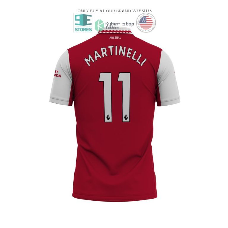 arsenal emirates fly better martinelli 11 red white polo shirt 3 79163