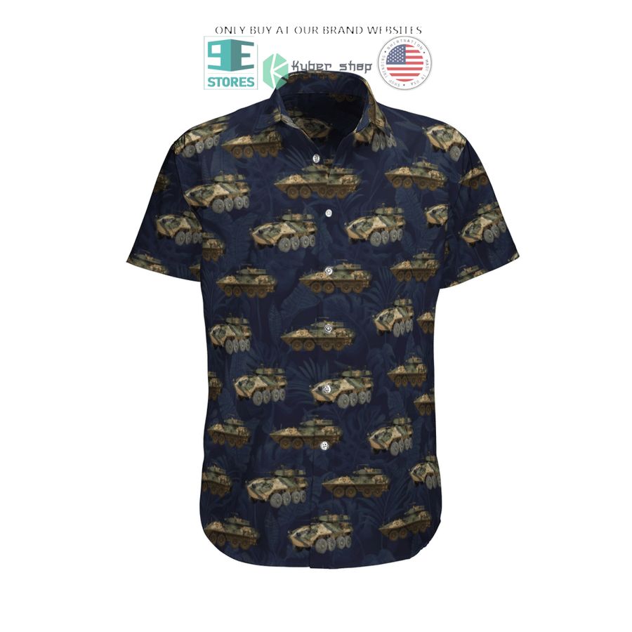 aslav australian army blue pattern hawaiian shirt shorts 1 25454