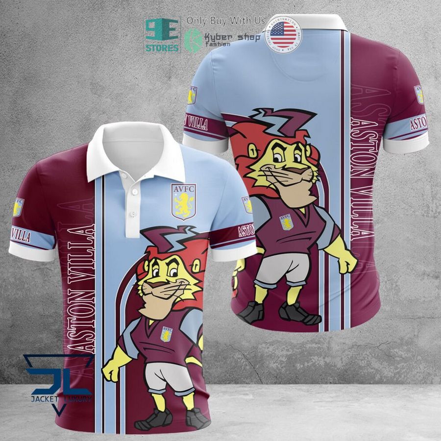 aston villa f c mascot 3d polo shirt hoodie 1 8707