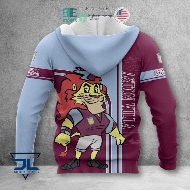 aston villa f c mascot 3d polo shirt hoodie 3 82290