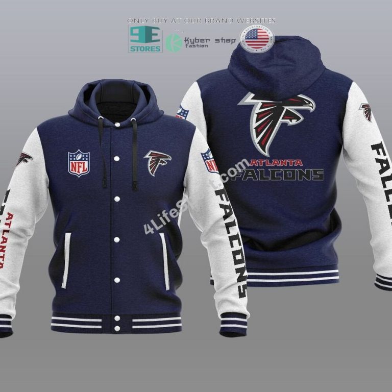 atlanta falcons baseball hoodie jacket 3 96621