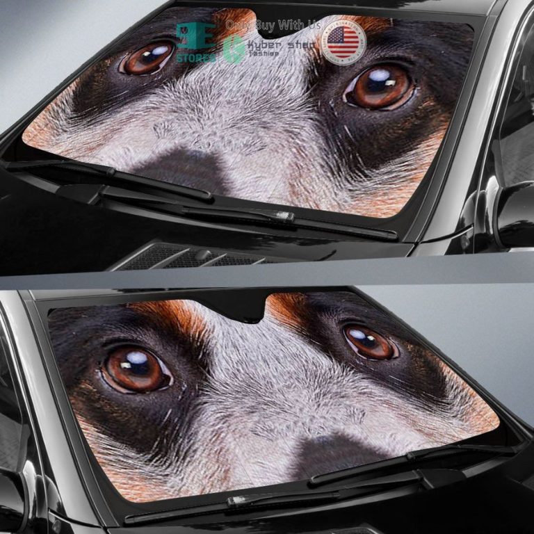 australian cattle dog eyes car sun shade 2 27903