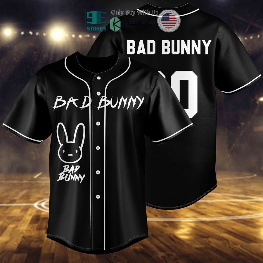 bad bunny black baseball jersey 1 77076
