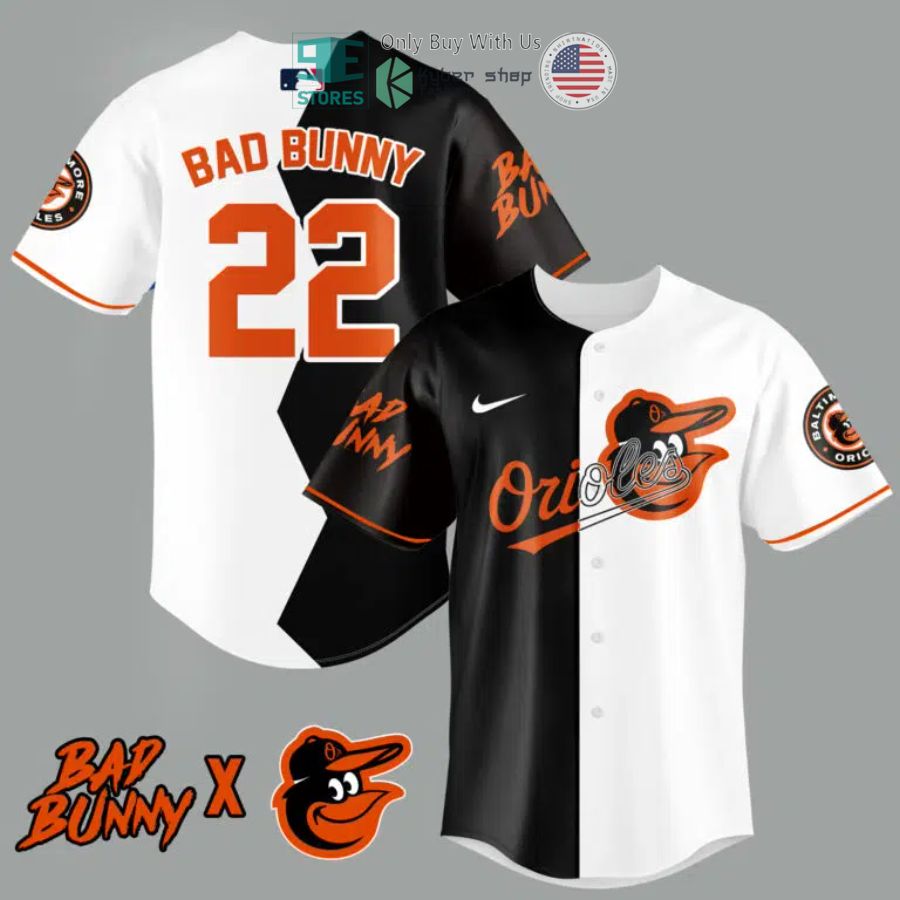 bad bunny x baltimore orioles baseball jersey 1 6627