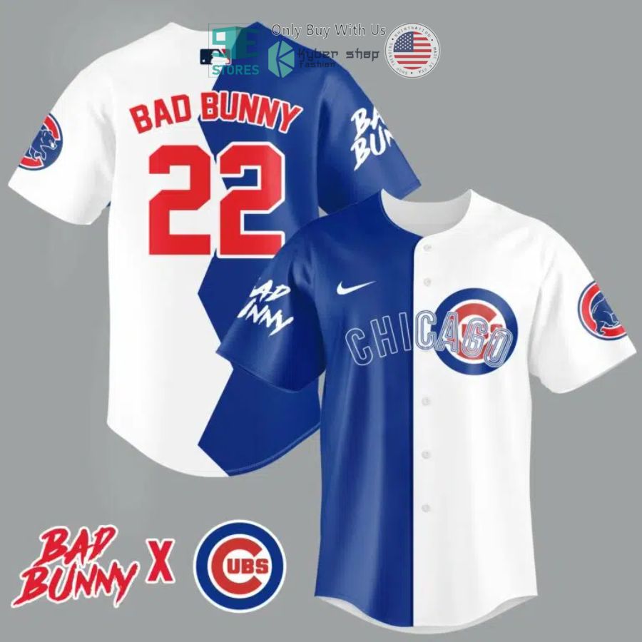 bad bunny x chicago cubs baseball jersey 1 62177
