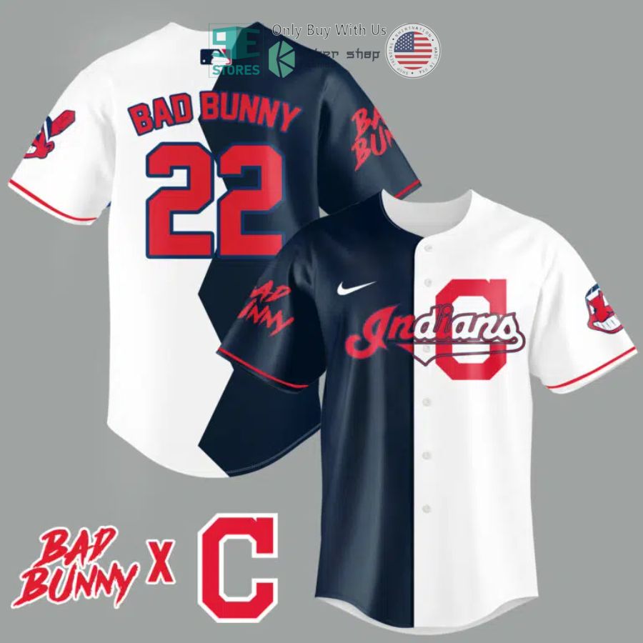 bad bunny x cleveland guardians baseball jersey 1 55955