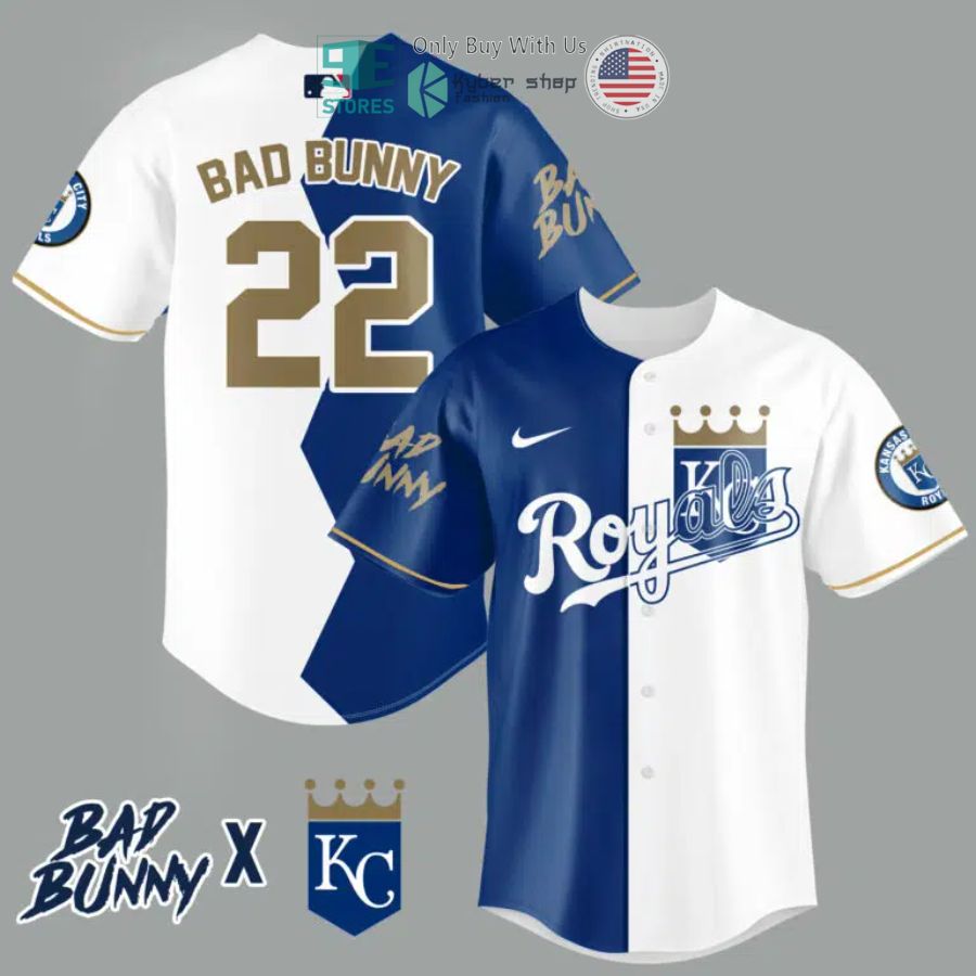 bad bunny x kansas city royals baseball jersey 1 60055