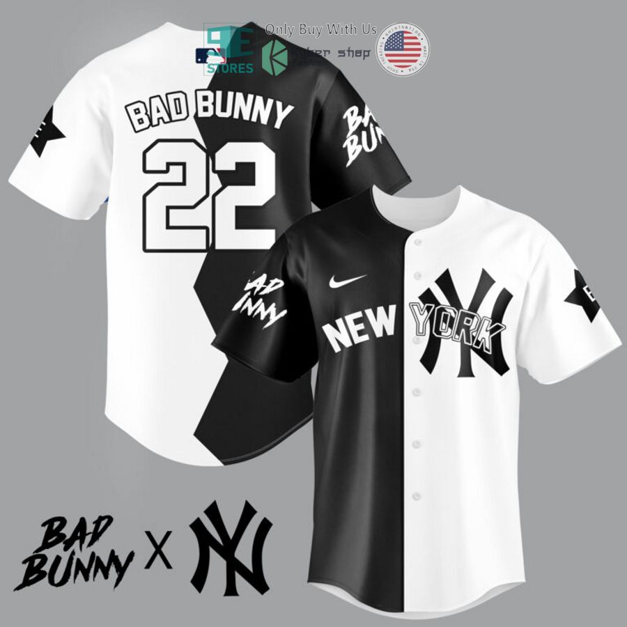 bad bunny x new york yankees baseball jersey 1 33307