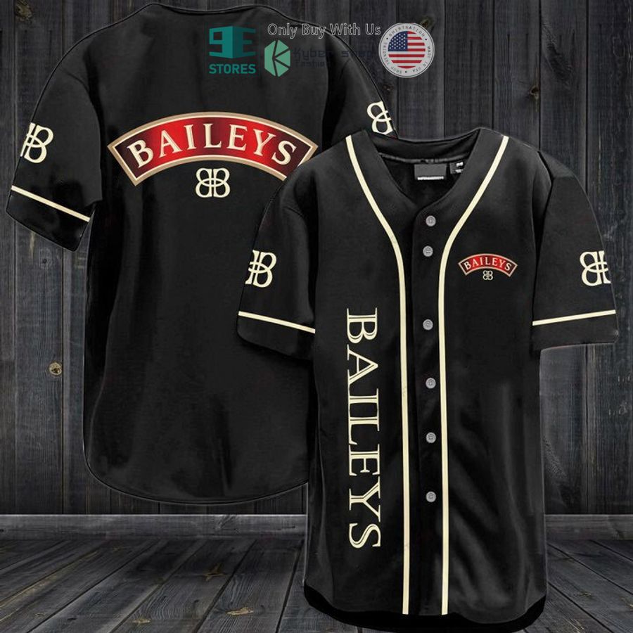 baileys black baseball jersey 1 18005