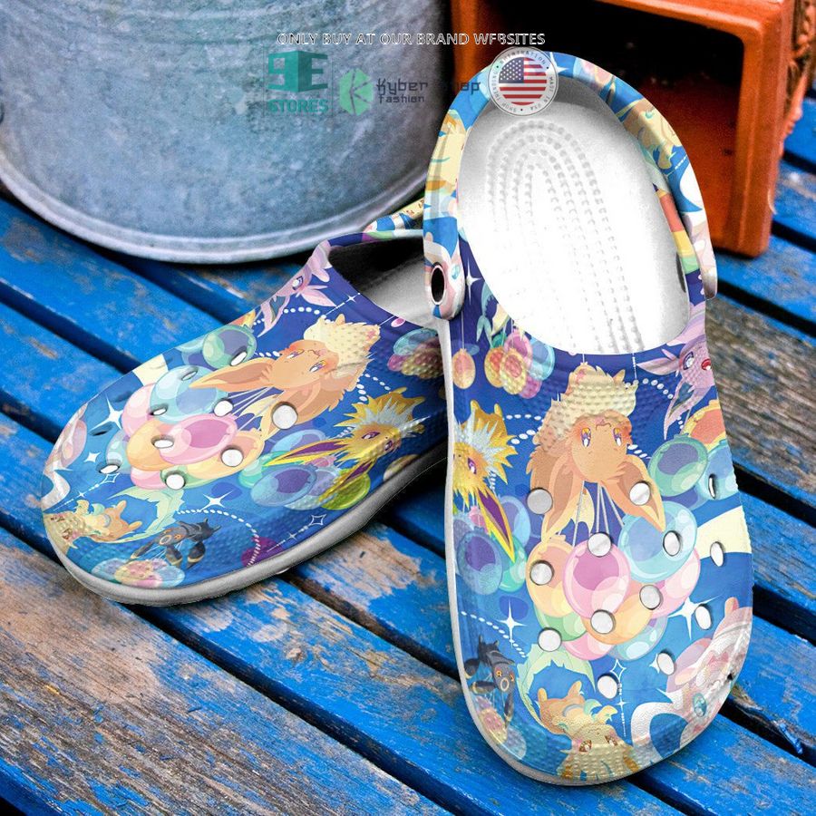balloon eevee blue crocs crocband shoes 1 93036