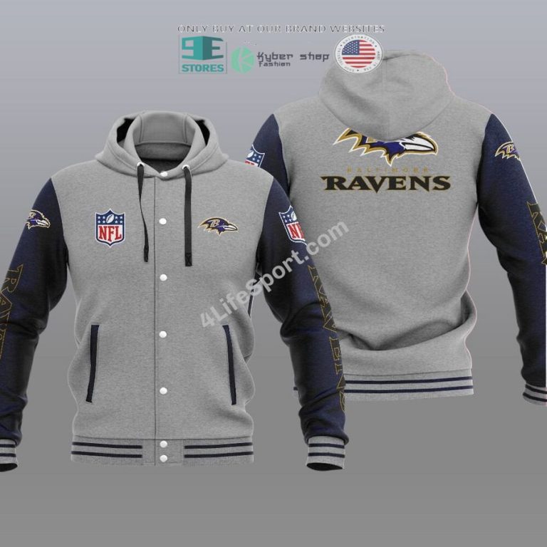 baltimore ravens baseball hoodie jacket 3 81667