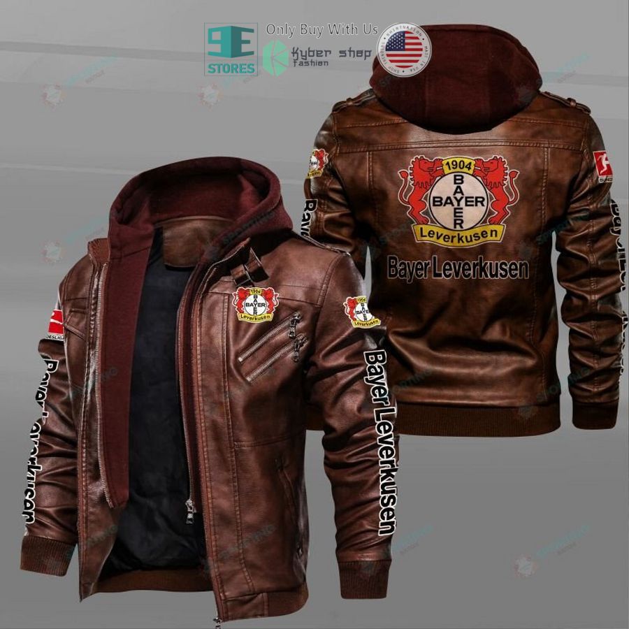 bayer 04 leverkusen leather jacket 2 25184
