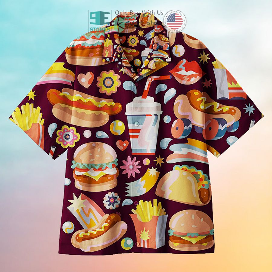 beautiful burgers tacos hot dogs universal hawaiian shirt 1 56796