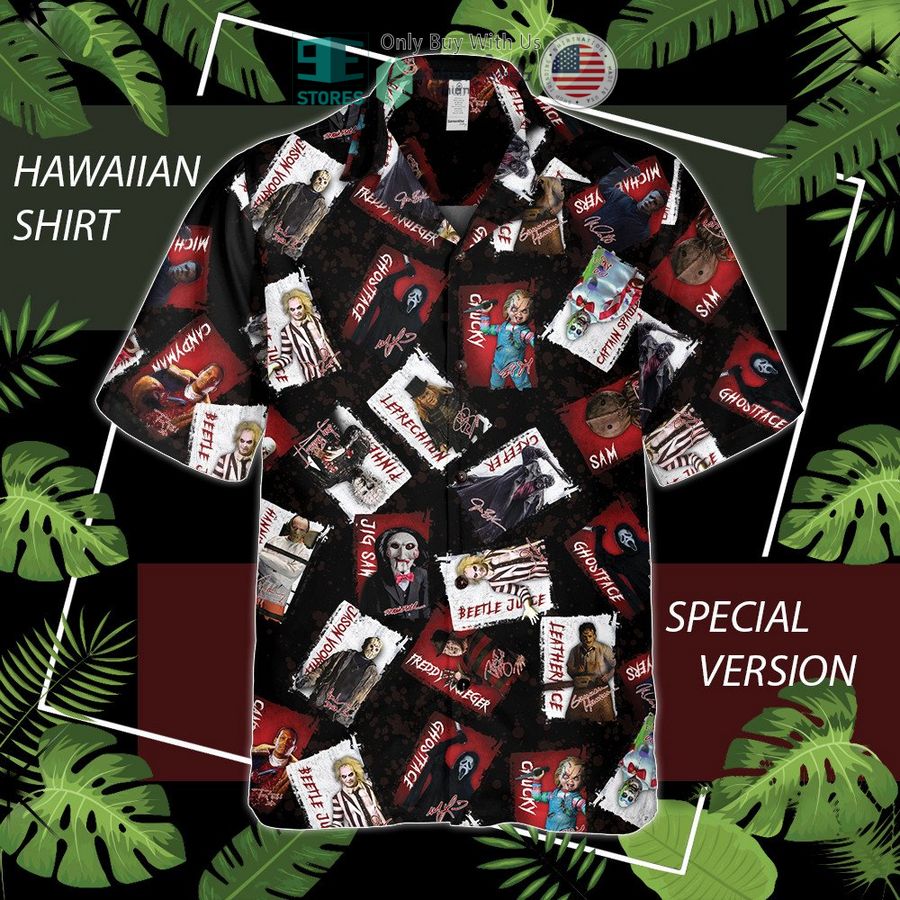 beetlejuice horror characters hawaiian shirt 1 26600