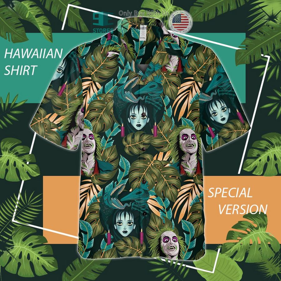 beetlejuice lydia deetz tropical hawaiian shirt 2 94964