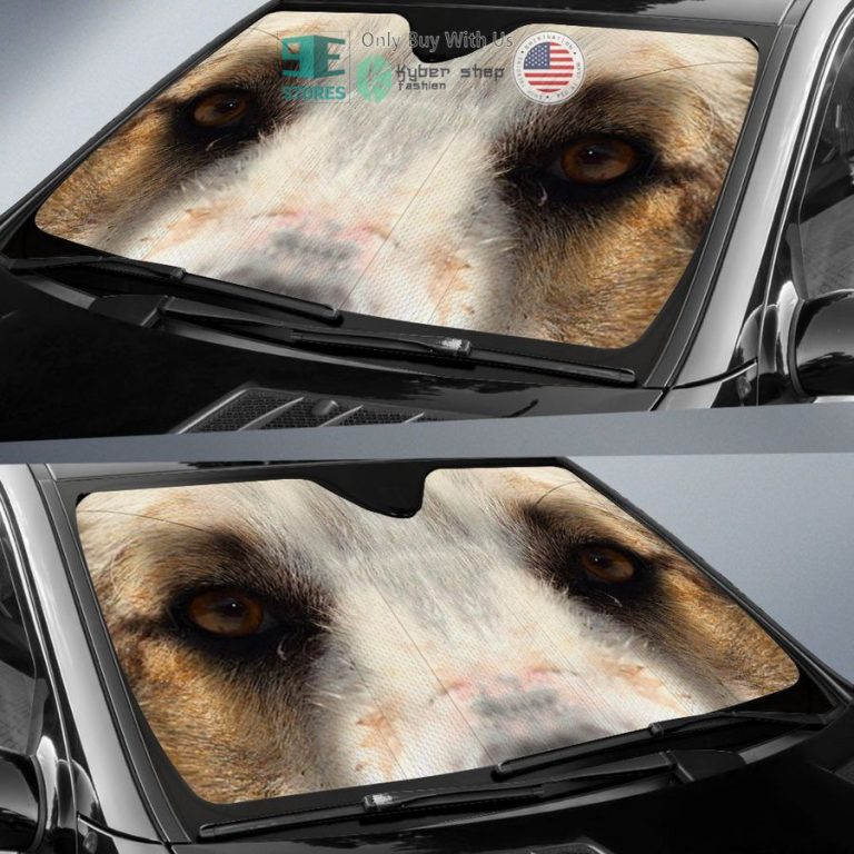 bernese mountain dog eyes car sun shade 2 76087