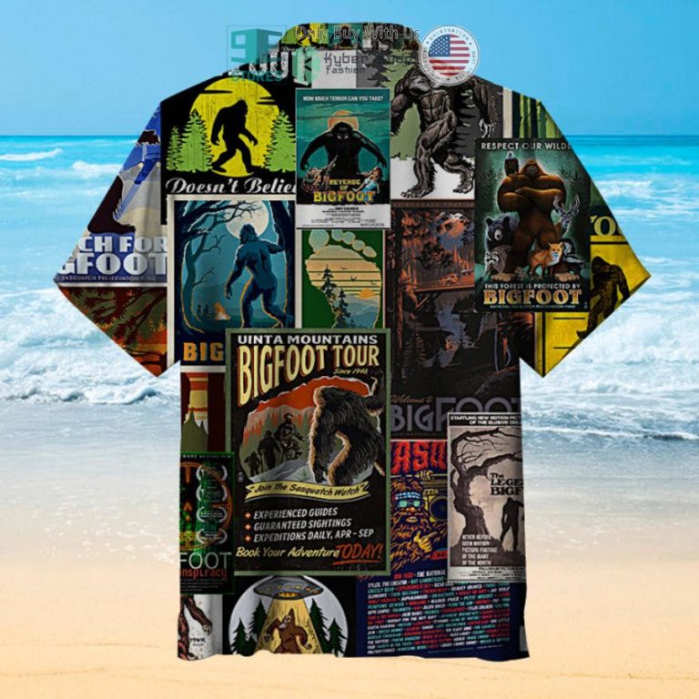 bigfoot poster collage hawaiian shirt 2 58686