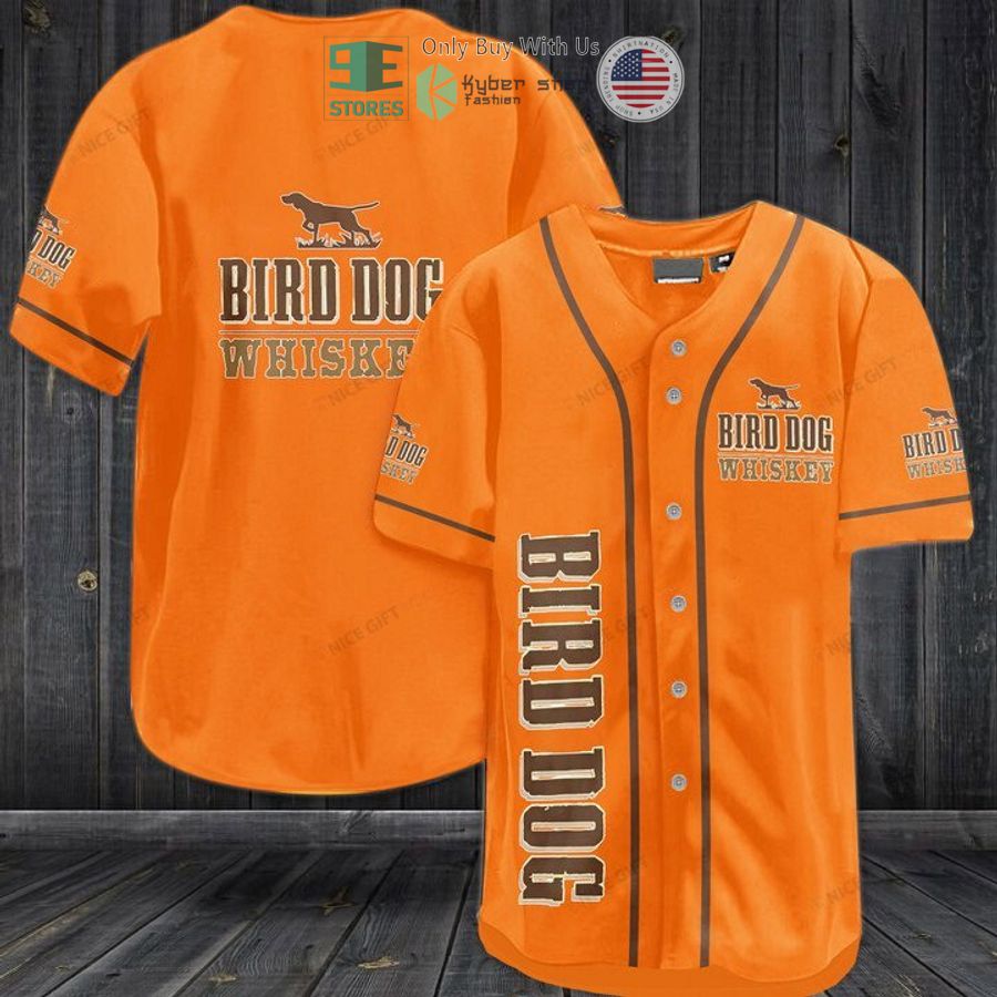 bird dog whiskey logo orange baseball jersey 1 97082