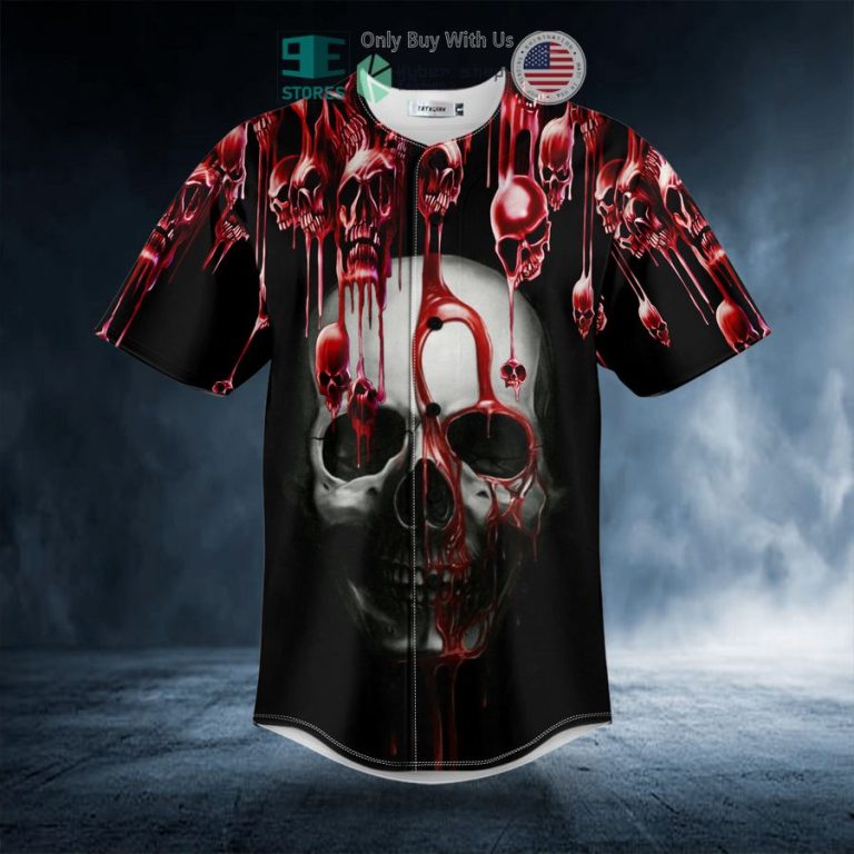 blooding skull baseball jersey 3 53401