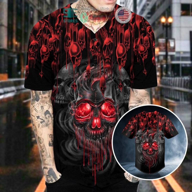 bloody skull baseball jersey 2 14421