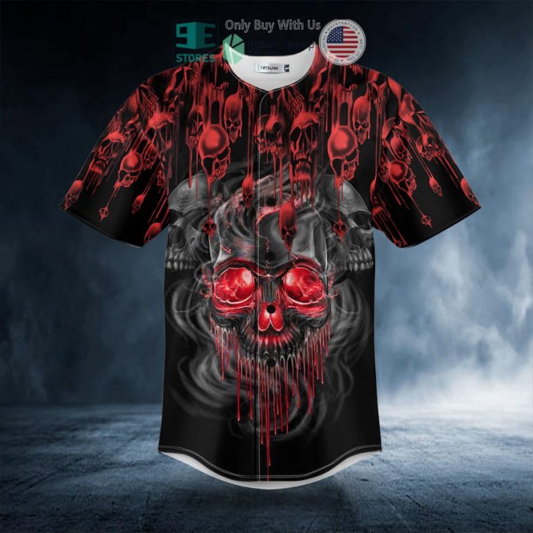 bloody skull baseball jersey 3 96975