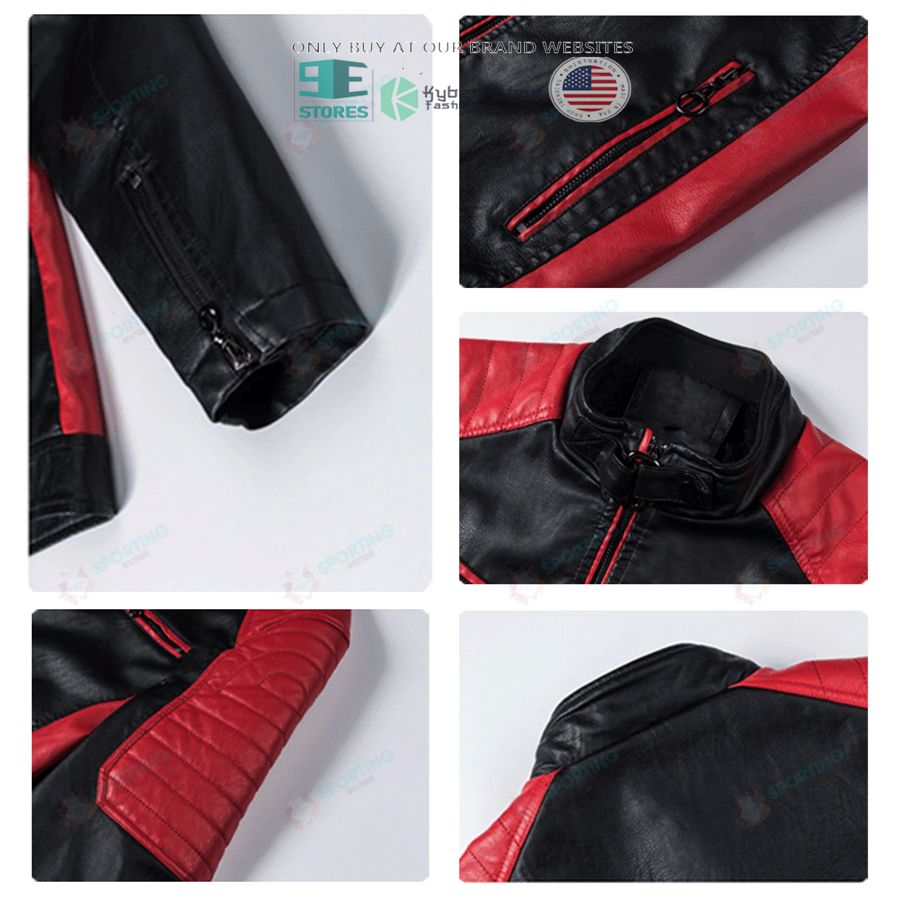 borussia dortmund block leather jacket 2 82452