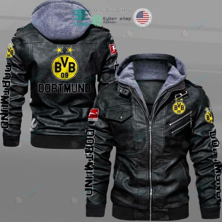 borussia dortmund leather jacket 1 9125