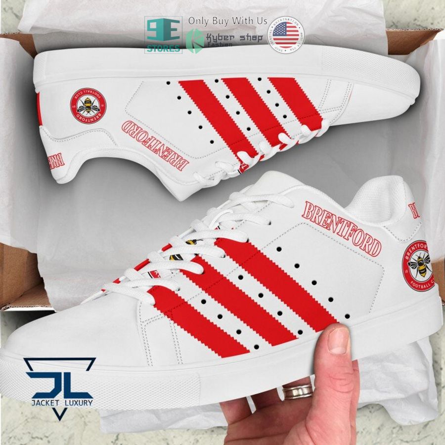 brentford fc red white stan smith shoes 1 7171