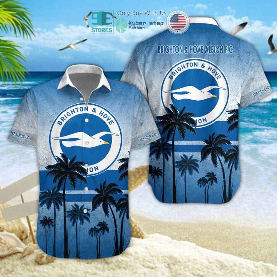 brighton hove albion f c palm tree hawaiian shirt shorts 1 10726