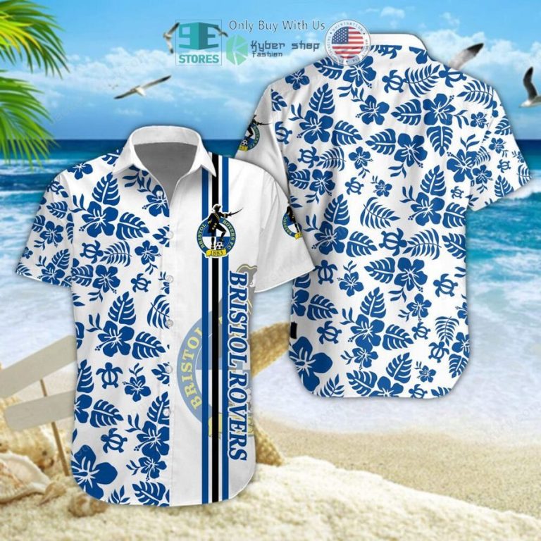 bristol rovers flowers white hawaiian shirt shorts 1 66633