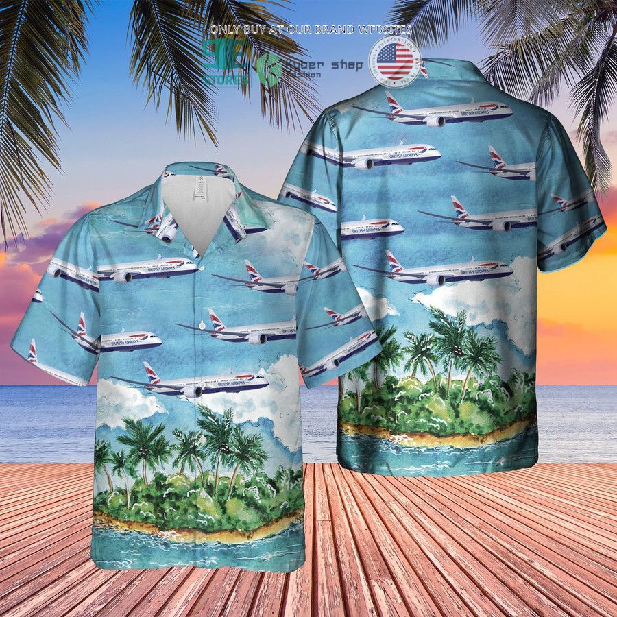 british airways plane island hawaiian shirt 1 10385