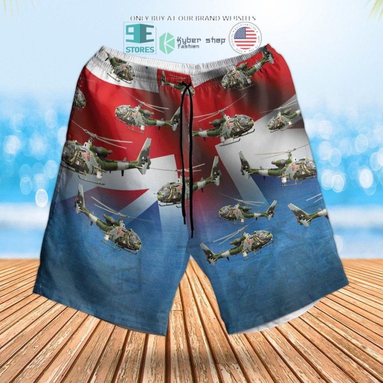 british army aerospatiale gazelle hawaiian shirt shorts 3 85037