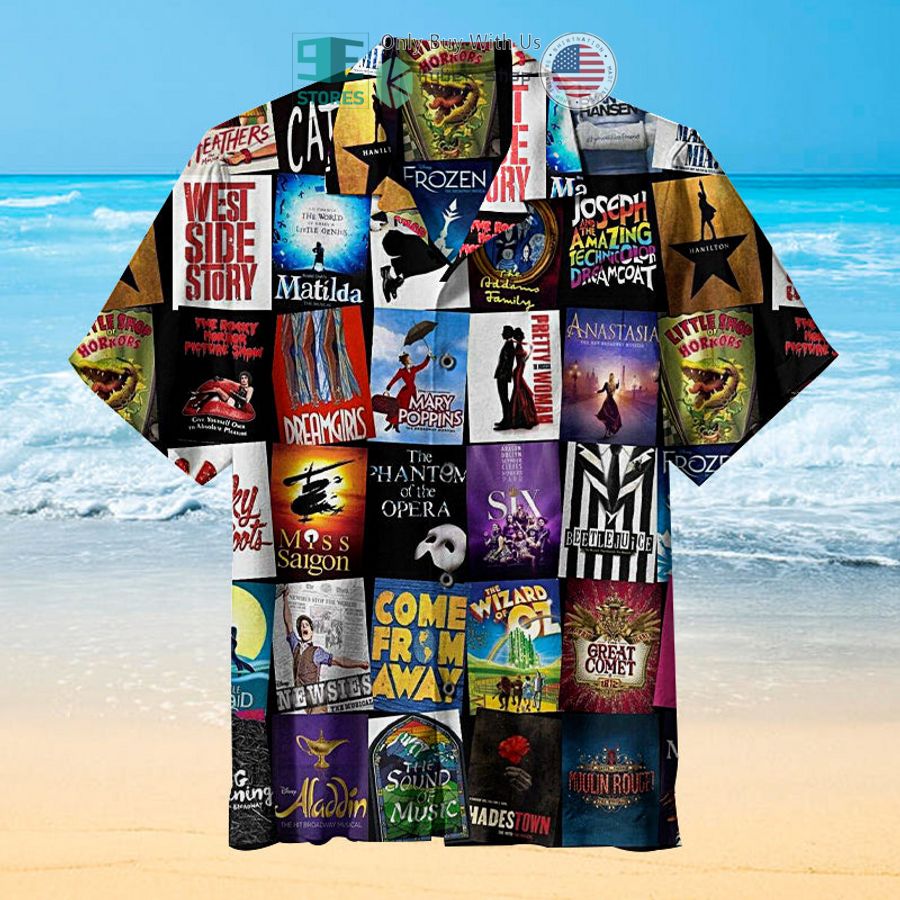 broadway musical theater hawaiian shirt 1 34399