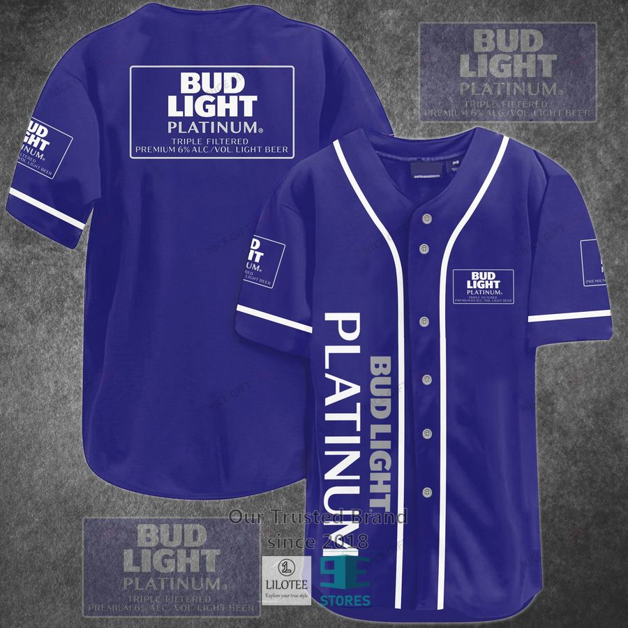 bud light platinum baseball jersey 1 2942