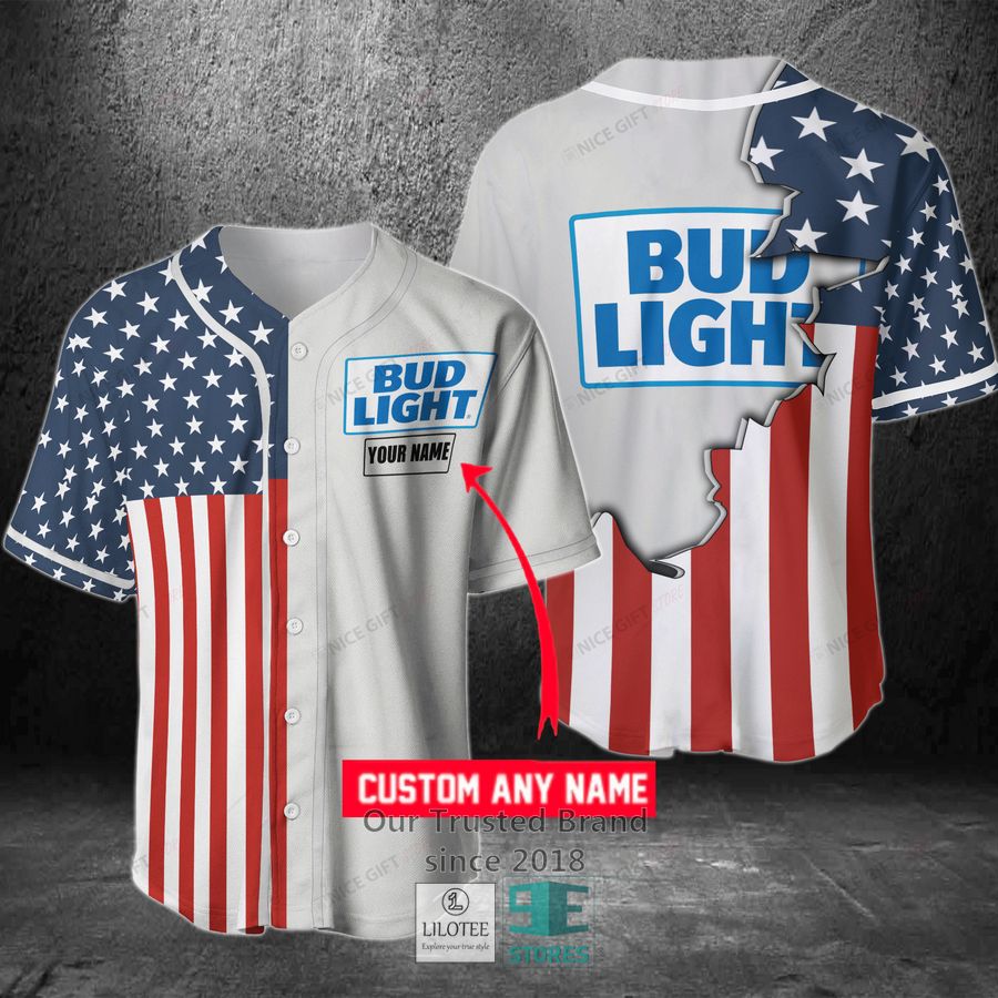bud light your name us flag baseball jersey 1 50965