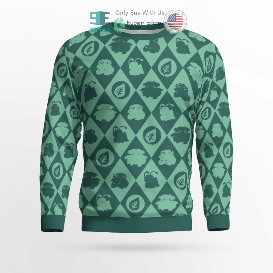 bulbasaur color block sweatshirt sweater 2 46578